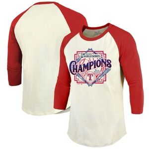 Texas Rangers World Series Champions Raglan Tee
